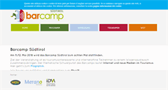 Desktop Screenshot of barcampsuedtirol.org