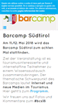 Mobile Screenshot of barcampsuedtirol.org