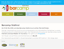 Tablet Screenshot of barcampsuedtirol.org